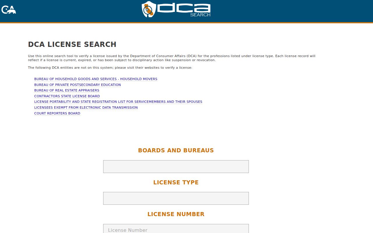 South Pasadena residents directory California professional license lookup