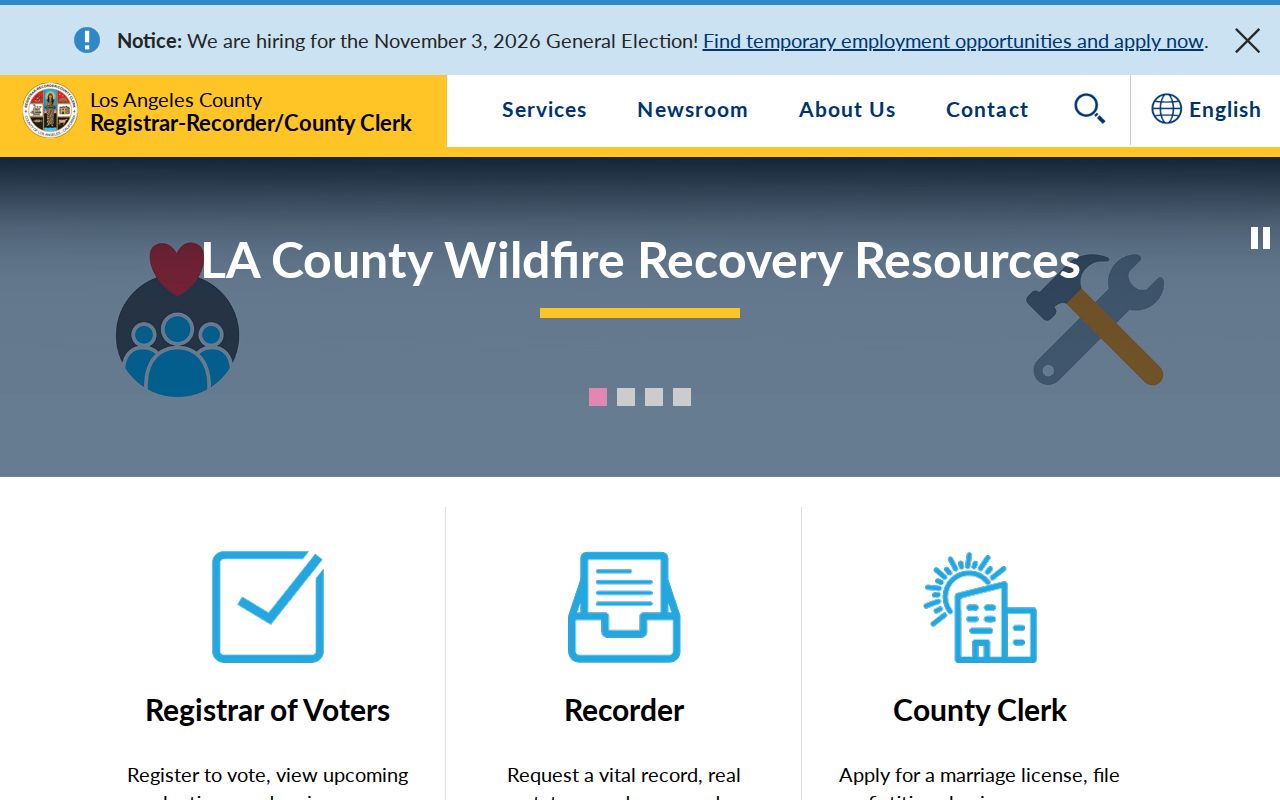 South Pasadena previous residents county recorder gateway