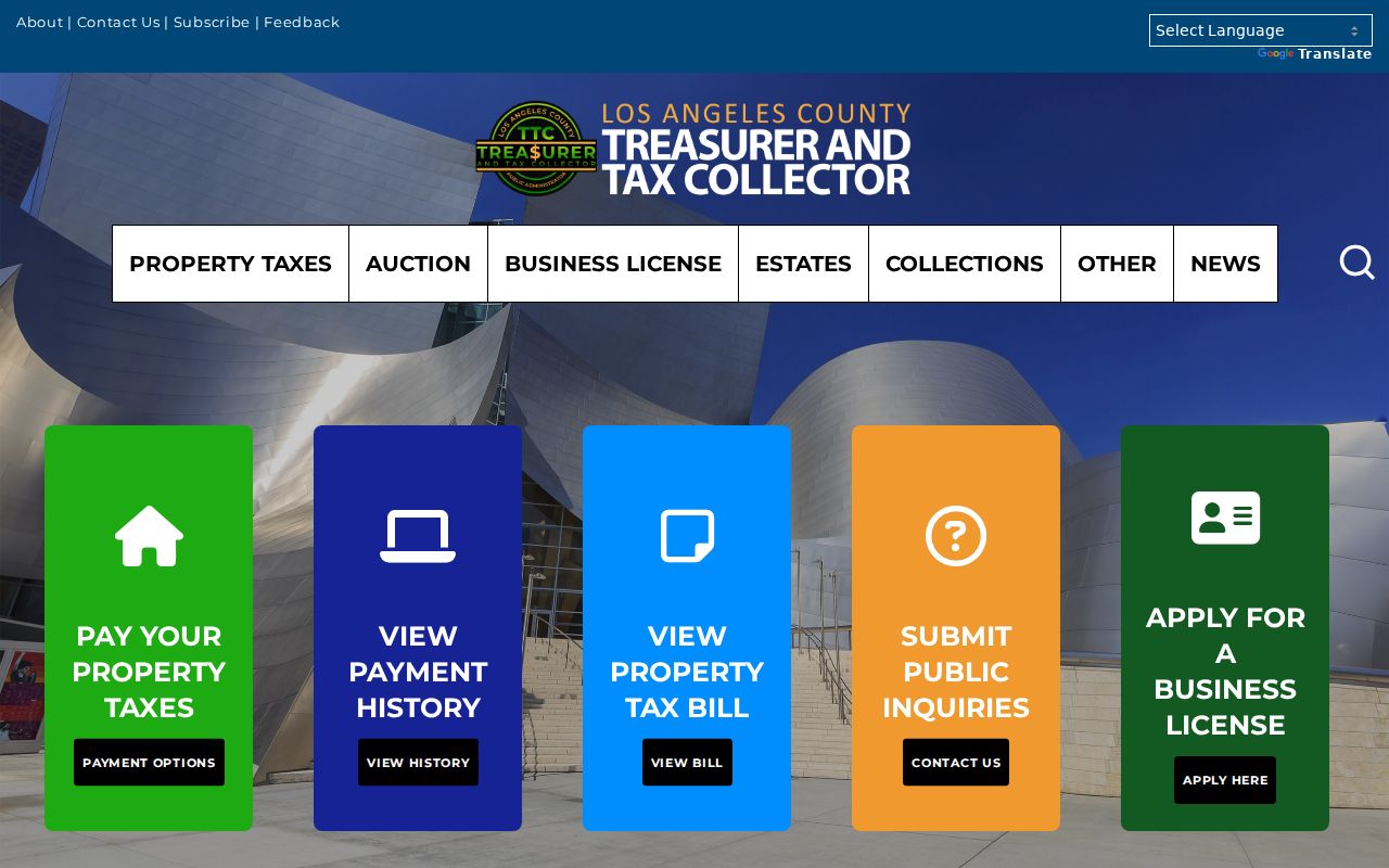South Pasadena street directory county property tax records